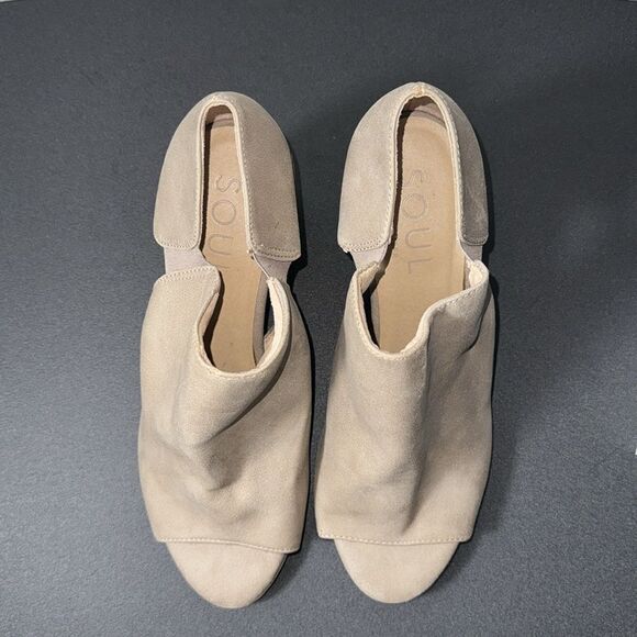 SOUL NATURALIZER BEIGE/TAN OPEN TOE. SIZE 6.5 - Picture 7 of 9